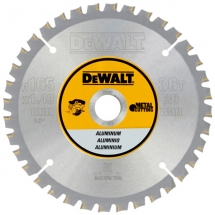 Dewalt  DT1911 - Panza fierastrau circular, aluminiu, 165x20x1.49 mm, 36 dinti