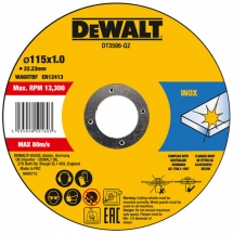 DeWalt - DT3506 - Set discuri taiere inox,  115x22.2x1 mm, 10 buc