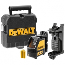 DeWalt  DW088K - Nivela laser cu linii, 10 m, +/-0.3 mm/m, 2 linii laser, fascicul rosu, suport perete, valiza plastic