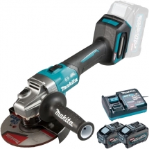 Makita  GA035GZ + PSK XGT - Polizor unghiular, 150 mm + Set 2 acumulatori si incarcator, Li-Ion, 40 V, 5 Ah