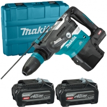 Makita - HR005GU201 XGT - Rotopercutor SDS-Max cu 2 acumulatori si incarcator, Li-Ion, 40 V, 4 Ah, 8 J, valiza plastic