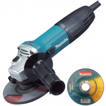 Makita - GA5030R - Polizor unghiular cu fir, 720 W, 125 mm + 250 x Disc taiere inox,  115x22.2x3 mm