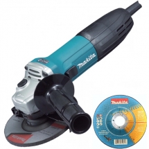 Makita - GA5030R - Polizor unghiular cu fir, 720 W, 125 mm + 250 x Disc taiere inox,  125x22.2x3 mm