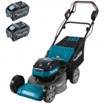 Makita  LM001GT201 XGT - Masina de tuns iarba cu 2 acumulatori, Li-Ion, 40 V, 5 Ah, 48 cm, 62 l