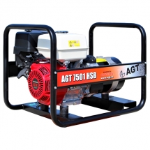 AGT  7501 HSB - Generator de uz general, 6.4 kW, Honda, GX390, 13 CP, 6.1  l, pornire mecanica, monofazat