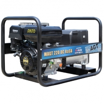 AGT  WAGT 220DC RaSB - Generator sudura, 6.5 kVA, 220 A, Rato, R420, 15 CP, benzina fara plumb, pornire mecanica, trifazat