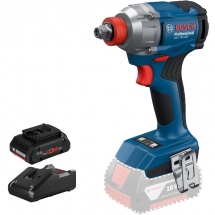 Pachet Bosch - GDX 18V-285 + ProCORE + GAL 18V-40 - Masina de insurubat cu impact, patrat 1/2 inch si hexagon interior 1/4 inch, 285 Nm, M8-M18 + Set 1 acumulator si incarcator, Li-Ion, 18 V, 4 Ah