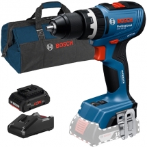 Pachet Bosch - GSB 18V-65 + ProCORE + GAL 18V-40 + 1619BZ0100 - Masina de gaurit si insurubat cu percutie, 65 Nm + Set 1 acumulator si incarcator, Li-Ion, 18 V, 4 Ah + Geanta textila