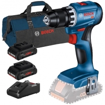 Pachet Bosch - GSR 18V-45 + 2x ProCORE + GAL 18V-40 + 1619BZ0100 - Masina de gaurit si insurubat, 45 Nm + Set 2 acumulatori si incarcator, Li-Ion, 18 V, 4 Ah + Geanta textila