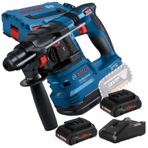 Pachet Bosch - GBH 18V-22 + 2x ProCORE + GAL 18V-40 - Rotopercutor SDS-Plus, 1.9 J, valiza speciala + Set 2 acumulatori si incarcator, Li-Ion, 18 V, 4 Ah
