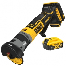 Pachet DeWalt  DCG430N + DCB184 XR - Masina compacta de taiere + Acumulator, Li-Ion, 18 V, 5 Ah