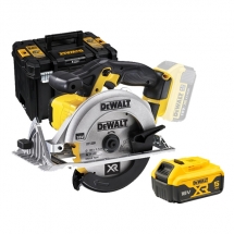 Pachet DeWalt  DCS391NT + DCB184 XR - Fierastrau circular, 165x20 mm, valiza speciala + Acumulator, Li-Ion, 18 V, 5 Ah