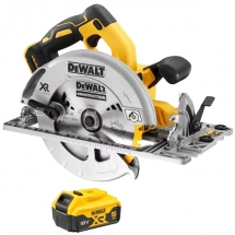 Pachet DeWalt - DCS572N + DCB184 XR - Fierastrau circular, 184x16 mm + Acumulator, Li-Ion, 18 V, 5 Ah