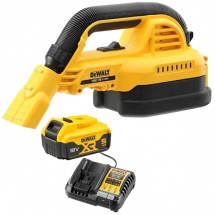 Pachet DeWalt  DCV517N + DCB184 XR + DCB1104 - Aspirator particule umed-uscate, 50 mbar + Set 1 acumulator si incarcator, Li-Ion, 