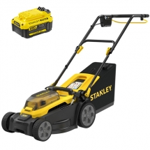 Stanley  SCMWP3401M1 - Masina de tuns iarba cu 1 acumulator, Li-Ion, 18 V, 4 Ah, 34 cm, 35 l