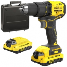 Stanley  SFMCD710C2K - Masina de gaurit si insurubat cu 2 acumulatori, Li-Ion, 18 V, 1.5 Ah, 60 Nm, valiza plastic