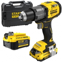 Stanley - SFMCD726MDT - Masina de gaurit si insurubat cu percutie cu 2 acumulatori, Li-Ion, 18 V, 2/4 Ah, 80 Nm, motor fara perii, led iluminare, valiza speciala