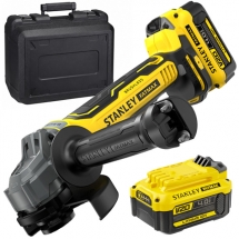 Stanley  SFMCG700M2K - Polizor unghiular cu 2 acumulatori, Li-Ion, 18 V, 4 Ah, 125 mm, valiza plastic