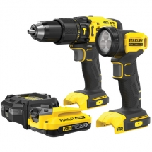 Stanley  SFMCD711B + SFMCL020B - Masina de gaurit si insurubat cu percutie, 48 Nm + Lampa + Set 1 acumulator si incarcator, Li-Ion