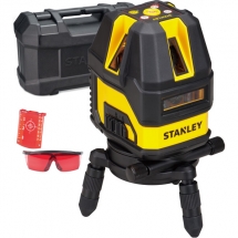 Stanley  STHT77514-1 - Nivela laser cu linii si puncte, 5 linii laser, 10 m, 1 punct laser, - m, +/-0.4 mm/m, suport perete, valiz