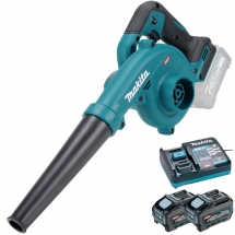 Makita  UB002GZ01 + PSK XGT - Suflanta de gradina, 210 m3/h + Set 2 acumulatori si incarcator, Li-Ion, 40 V, 5 Ah
