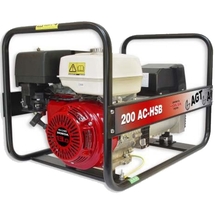 AGT  WAGT 200 AC HSB - Generator sudura, 7 kVA, 60-200 A, Honda, GX390, 13 CP, benzina fara plumb, pornire mecanica, contor ore fu