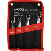 Yato  YT-0143 - Set chei inelare duble decupate, 8-17 mm, 4 bucati