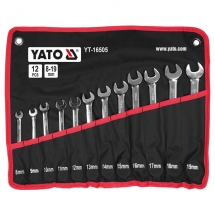 Yato  YT-16505 - Set chei combinate, 8-19 mm, 12 bucati, clichet reversibil