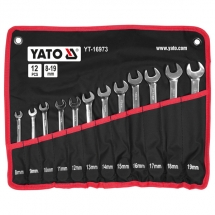 Yato  YT-16973 - Set chei combinate, 8-19 mm, 12 bucati, clichet reversibil