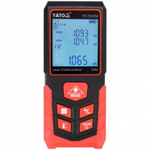 Yato  YT-731252 - Telemetru laser, 100 m, +/-2 mm/m, - valori memorate