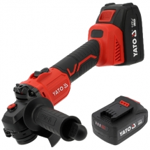 Yato  YT-828252 - Polizor unghiular cu 2 acumulatori si incarcator, Li-Ion, 18 V, 4 Ah, 125 mm