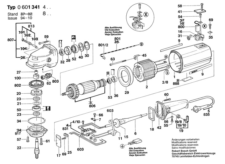 CIOCAN ROTOPERCUTOR  (0601341403)  HV 81 / 220 V /EU