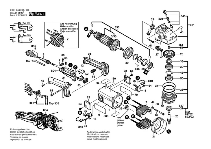 POLIZOR UNGHIULAR  (0601356003)  GWS 20180 / 230 V /EU