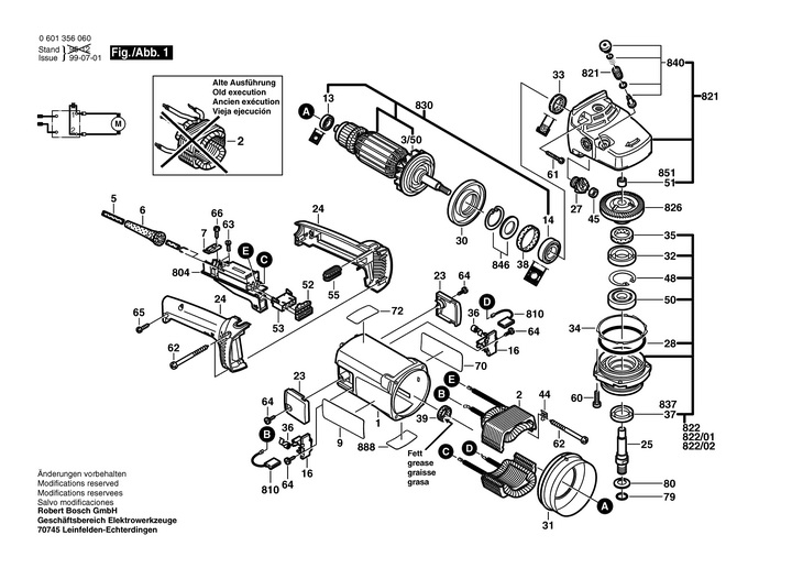 POLIZOR UNGHIULAR  (0601356060)  1 356 G / 115 V /USA
