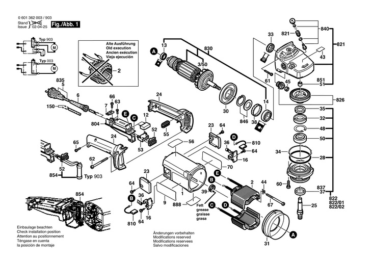 POLIZOR UNGHIULAR  (0601362003)  GWS 23230 / 230 V /EU