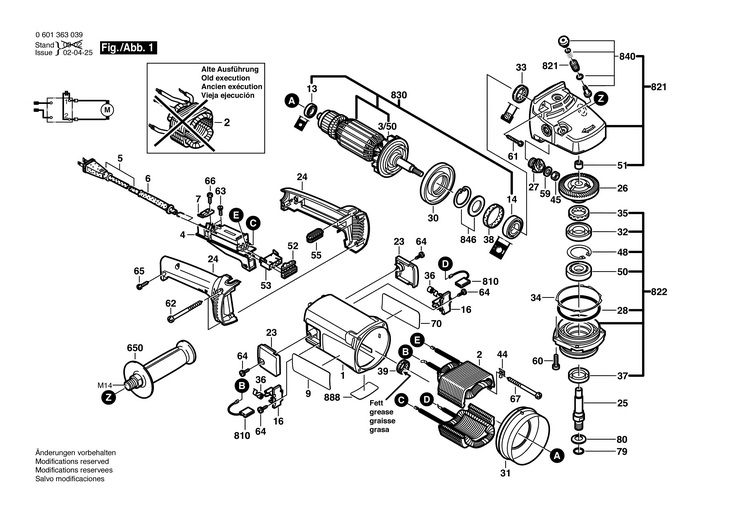 POLIZOR UNGHIULAR  (0601363039)  1363 / 115 V /USA