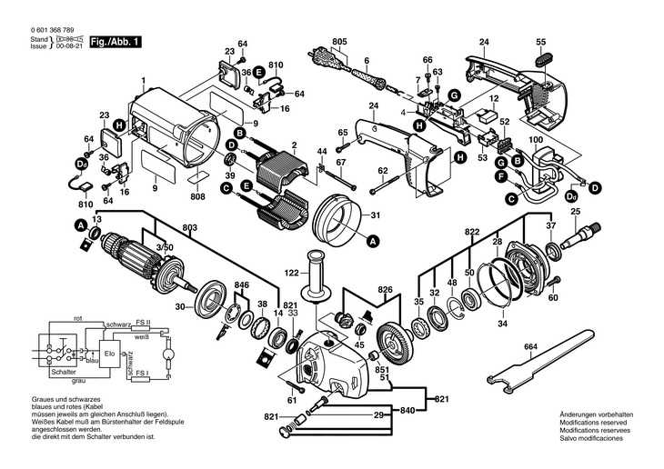 MASINA DE FREZAT CANELURI  (0601368789)  GNF 65 A / 230 V /EU