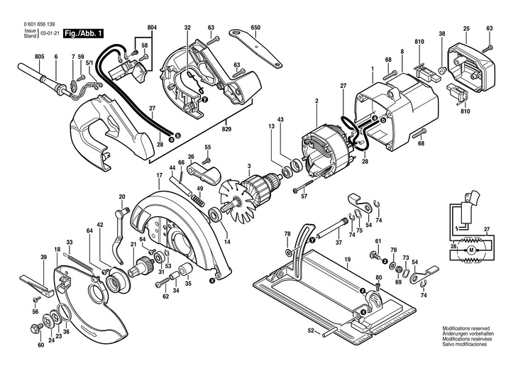 FERASTRAU CIRCULAR MANUAL  (0601656139)  1656 / 120 V /USA