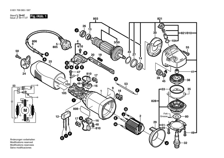 POLIZOR UNGHIULAR  (0601700065)  EWS 115 / 230 V /EU