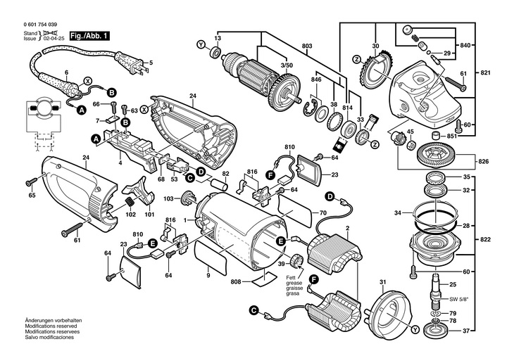 POLIZOR UNGHIULAR  (0601754039)  1754 / 120 V /USA