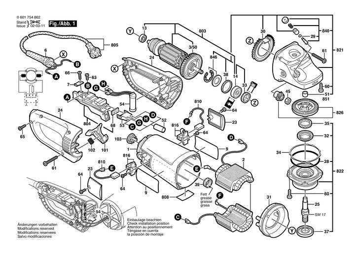 POLIZOR UNGHIULAR  (0601754862)  WKS 23230 JS / 230 V /EU
