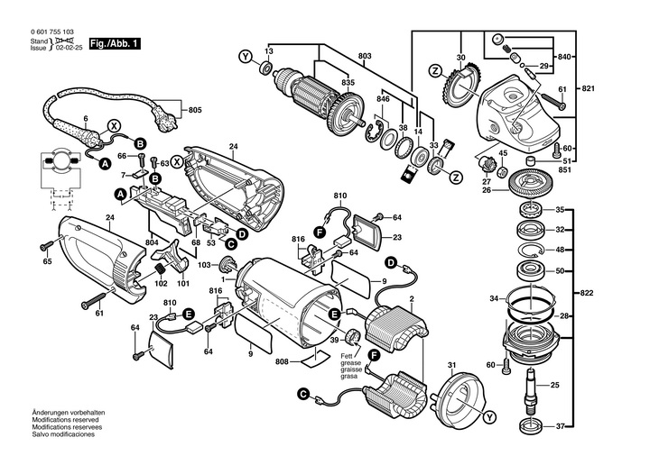 POLIZOR UNGHIULAR  (0601755103)  GWS 25180 / 230 V /TR
