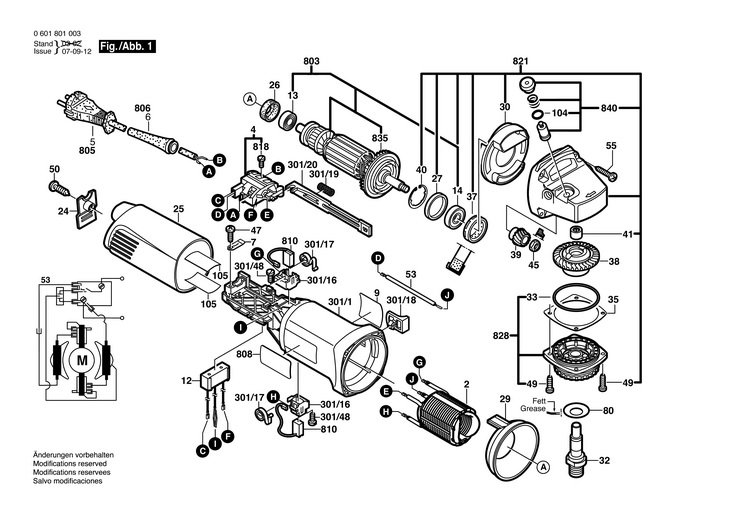 POLIZOR UNGHIULAR  (0601801003)  GWS 9125 / 230 V /EU