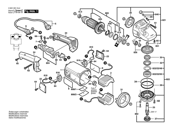 POLIZOR UNGHIULAR  (06018510L4)  GWS 21180 H / 230 V /EU