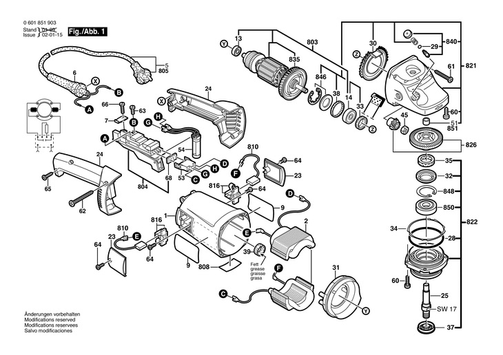 POLIZOR UNGHIULAR  (0601851903)  GWS 21180 JH / 230 V /EU