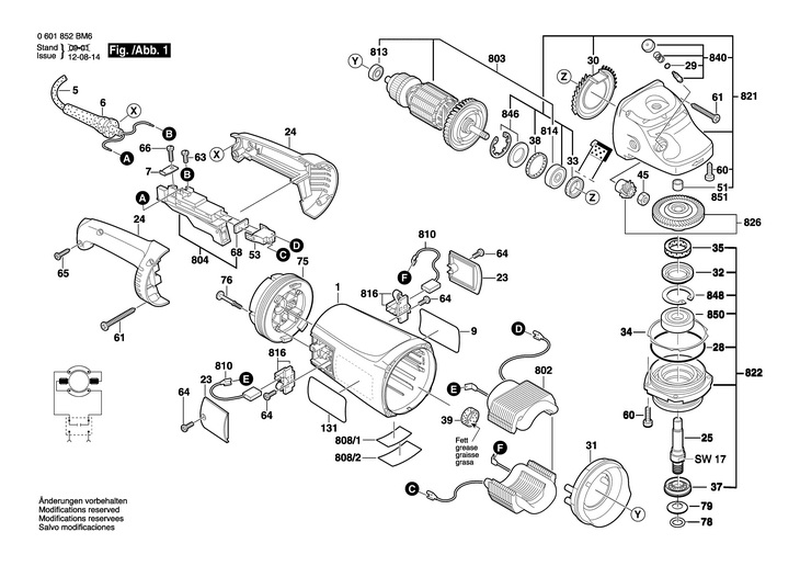 POLIZOR UNGHIULAR  (0601852BM6)  18936 / 120 V /USA