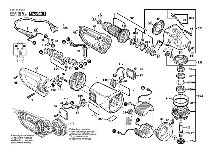 POLIZOR UNGHIULAR  (0601853G03)  GWS 24180 JBV / 230 V /EU
