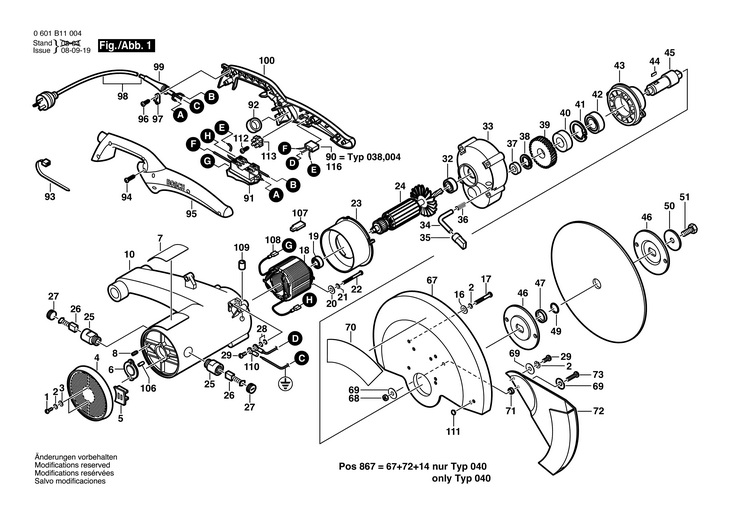 MASINA DE DEBITAT CU DISC  (0601B11004)  GCO 142 / 220 V /ASI