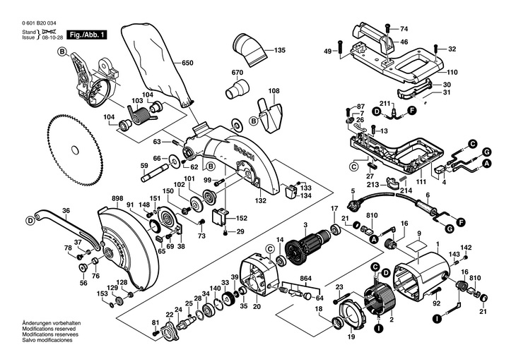 FERASTRAU STATIONAR  (0601B20034)  GCM 10 / 115 V /SAM