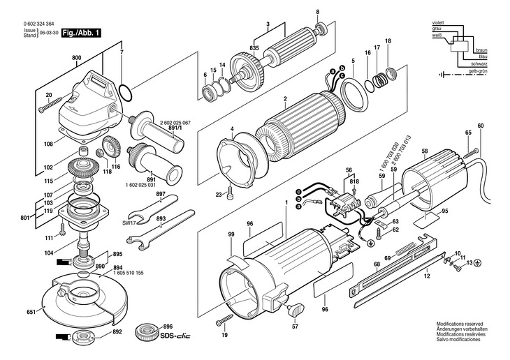 POLIZOR UNGHIULAR  (0602324364)   / 0 V /